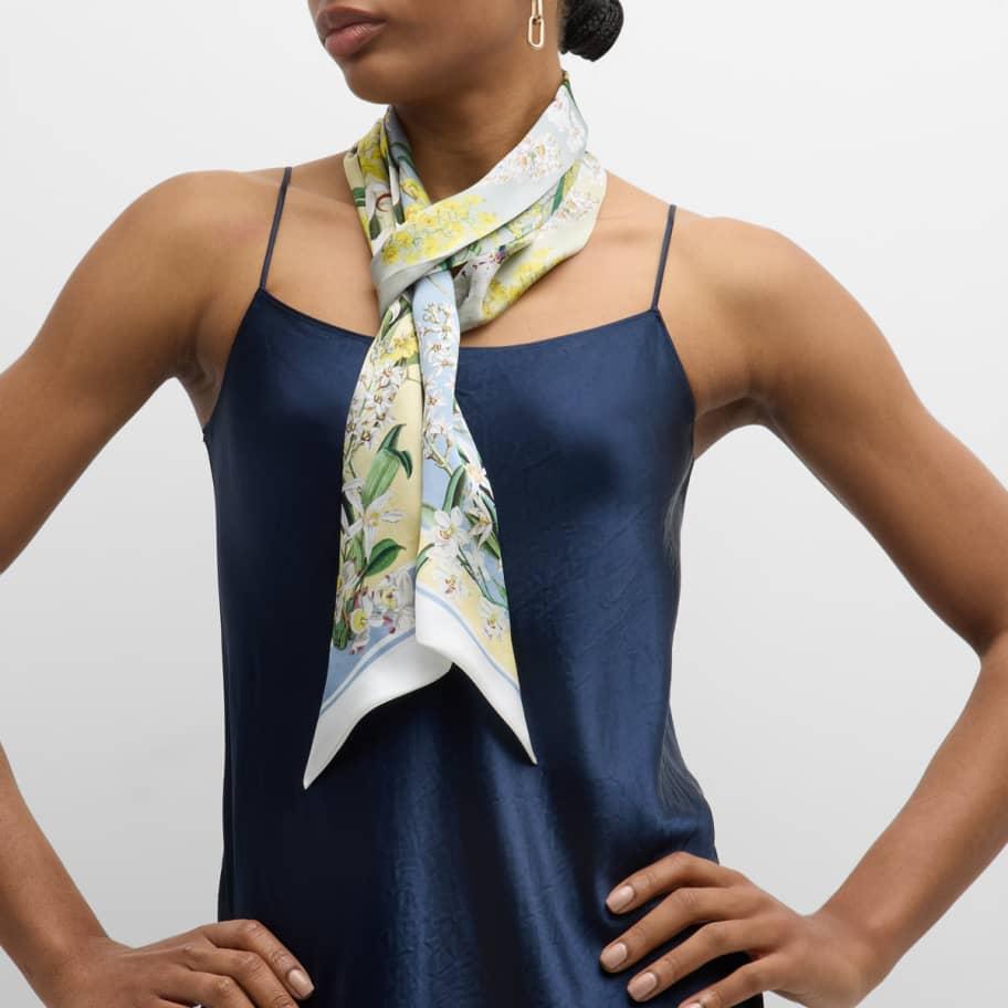 silk twill thin scarf