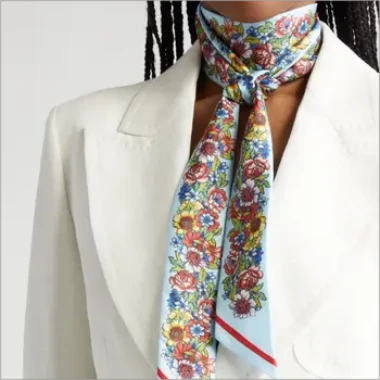 silk twill thin scarf