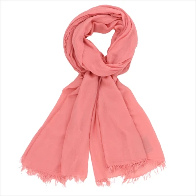 Bufanda modal de seda rosa